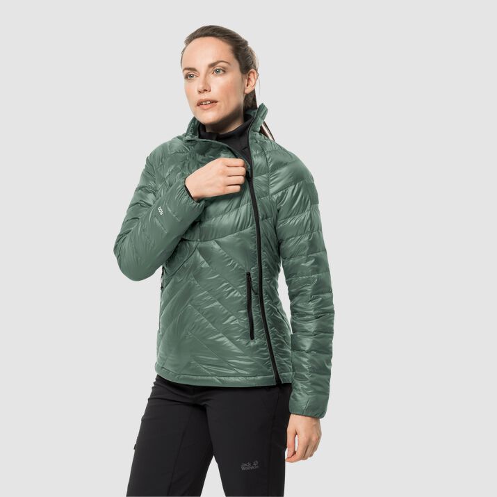 Chamarra Pluma Jack Wolfskin Athletic Mujer Verdes Mexico-8569713